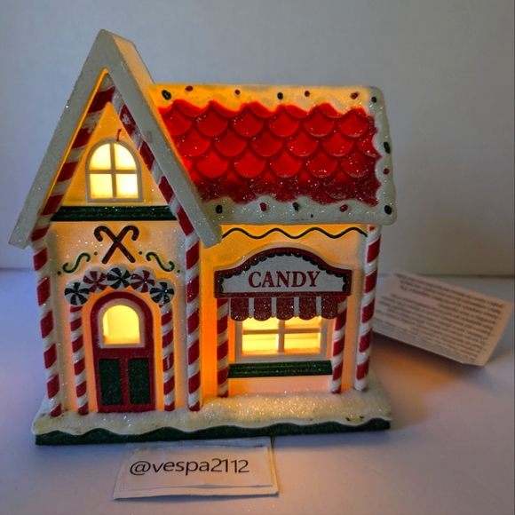 Target Bullseye Playground Christmas Village Candy Store Gingerbread Light Up - Picture 1 of 8